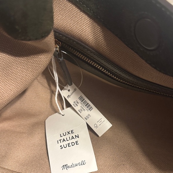 Madewell Dark Green Suede Hobo Bag - Picture 5 of 5